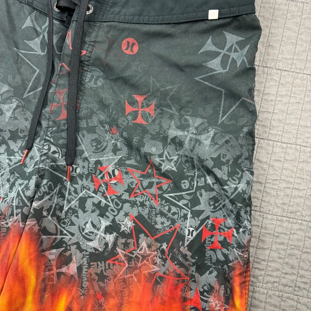 Y2K Hurley Mens 36 Board Shorts 11